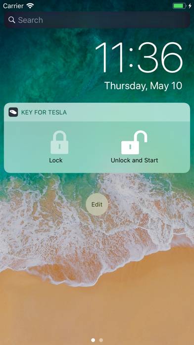 Key for Tesla App screenshot #1