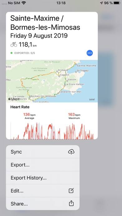 HealthFit Schermata dell'app #3