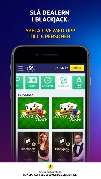 Spela casino på PlayOJO App skärmdump #4