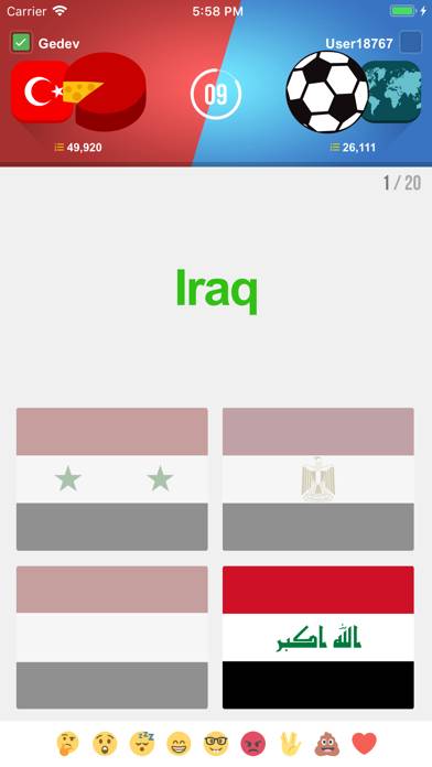 Flags of the World Best Trivia Captura de pantalla de la aplicación #2