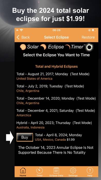 Solar Eclipse Timer App screenshot #2