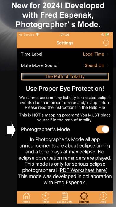 Solar Eclipse Timer App screenshot #5