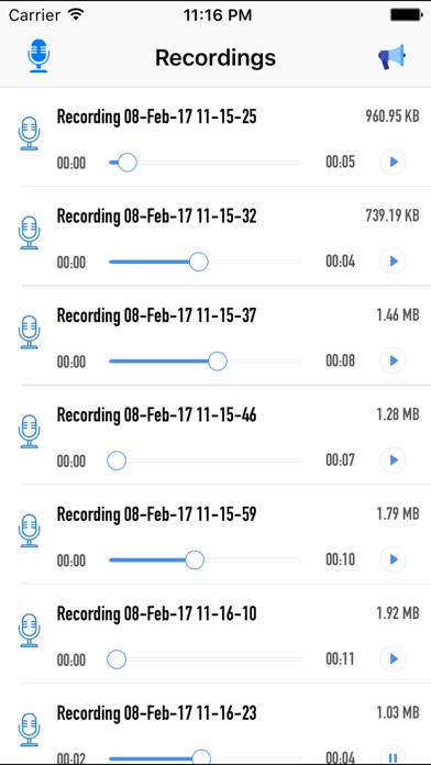 High Quality Audio Recorder App screenshot #3
