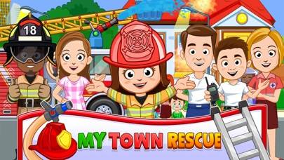 My Town : Fire station Rescue Captura de pantalla de la aplicación #1