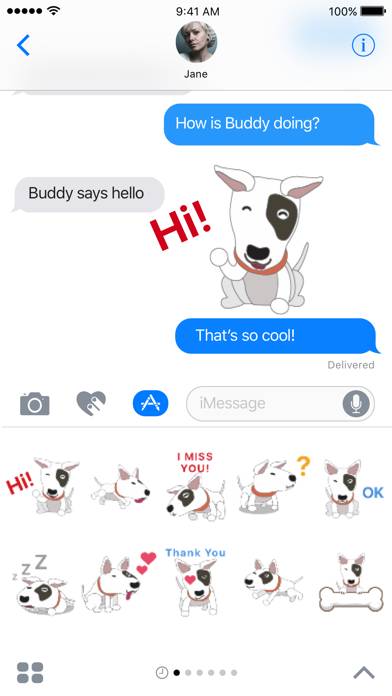 Bull Terrier Emoji Keyboard Schermata dell'app #2