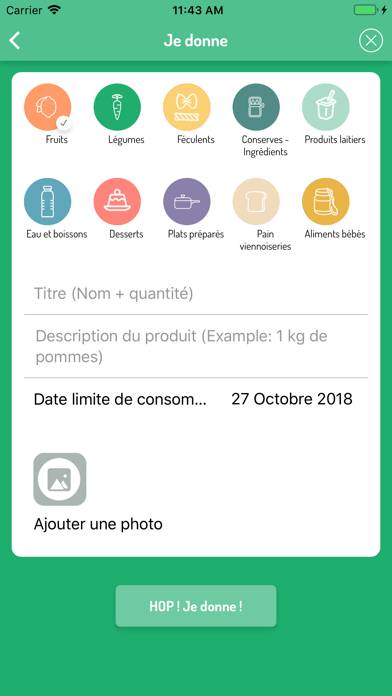 HopHopFood Capture d'écran de l'application