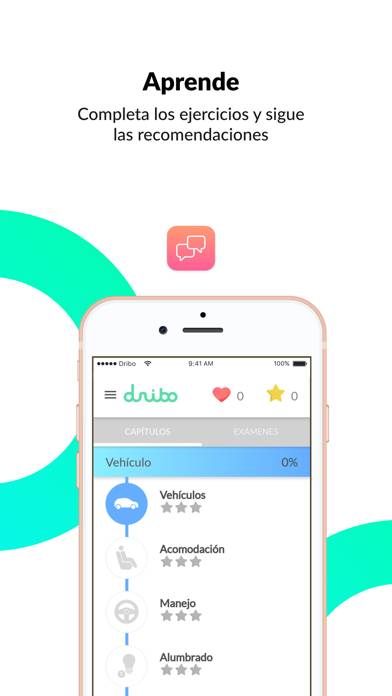 Dribo – Tu autoescuela online Captura de pantalla de la aplicación