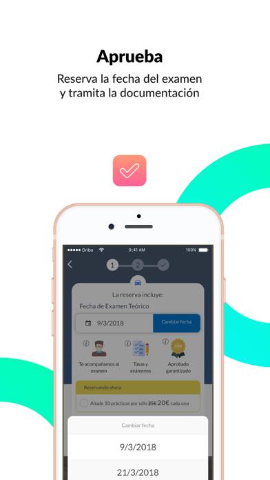 Dribo – Tu autoescuela online Captura de pantalla de la aplicación