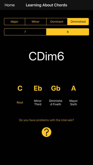 Chord Trainer Captura de pantalla de la aplicación