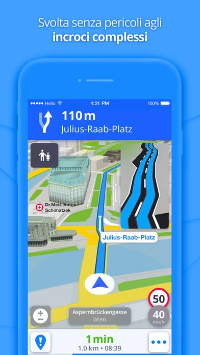 Navigatore GPS e Mappe Captura de pantalla de la aplicación #4