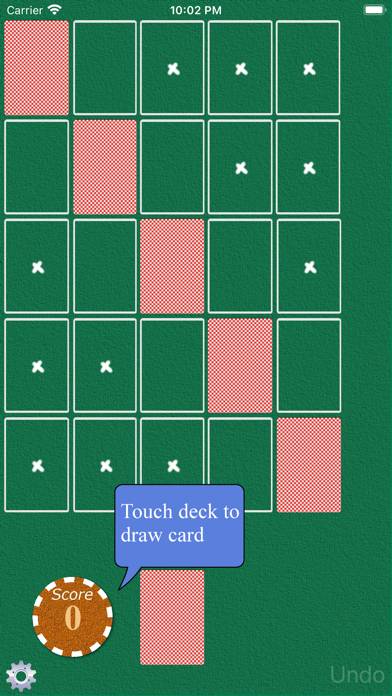 Poker Solitaire game screenshot