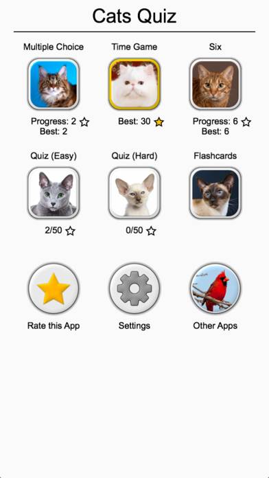 Cats Quiz Capture d'écran de l'application #3
