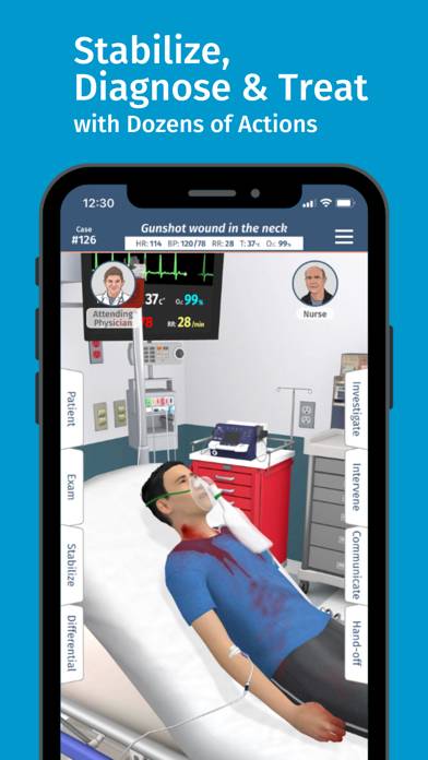 Full Code Medical Simulation App-Screenshot #3
