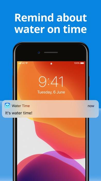 Water Time Drink Reminder Schermata dell'app