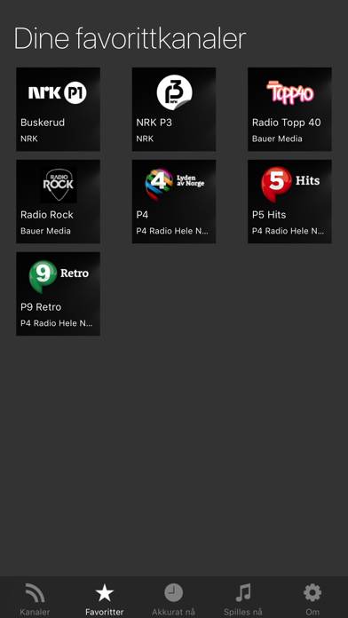 Norsk Radio Nettradio Captura de pantalla de la aplicación #3