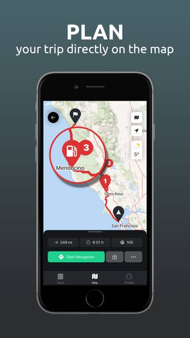 Calimoto Motorcycle Routes Schermata dell'app #3