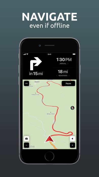 Calimoto Motorcycle Navigation App skärmdump #4
