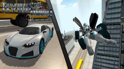 Flying Car Robot Flight Drive Simulator Game 2017 Capture d'écran de l'application #2