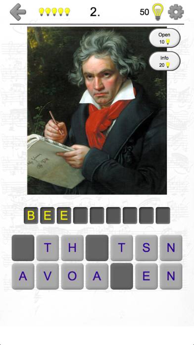 Famous Composers of Classical Music: Portrait Quiz captura de pantalla