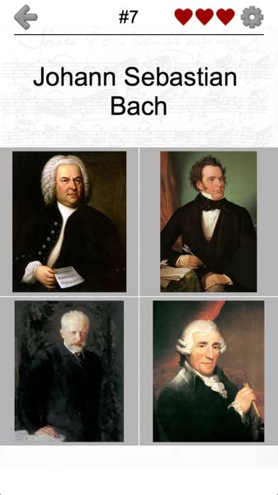 Famous Composers of Classical Music: Portrait Quiz Schermata dell'app #2