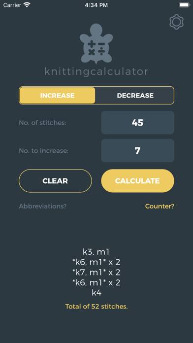 Stick Räknare App skärmdump