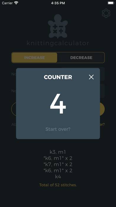 Knitting Calculator App skärmdump #3