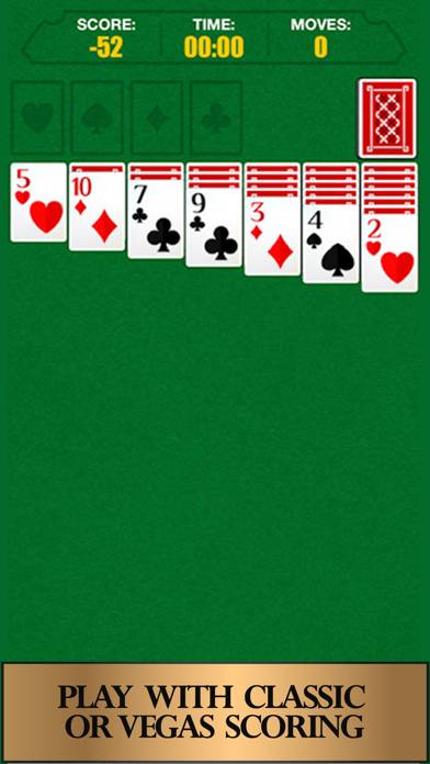 Solitary Classic card game skärmdump av spelet