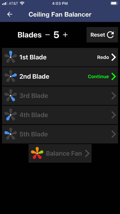 Ceiling Fan Balancer Captura de pantalla de la aplicación #4