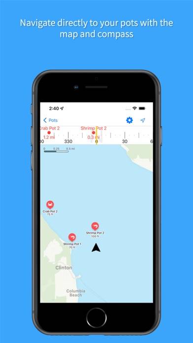Crab and Shrimp Pot Tracker Capture d'écran de l'application #6