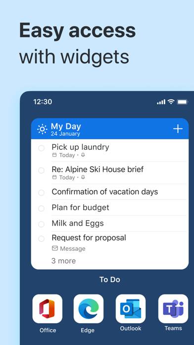 Microsoft To Do App screenshot