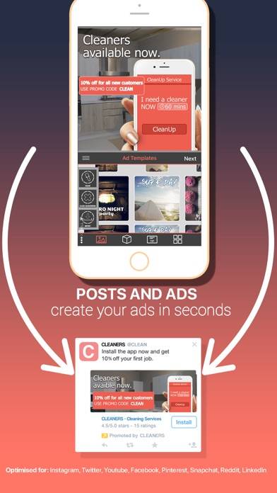 Post & Ad Creator for Social Uygulama ekran görüntüsü #2