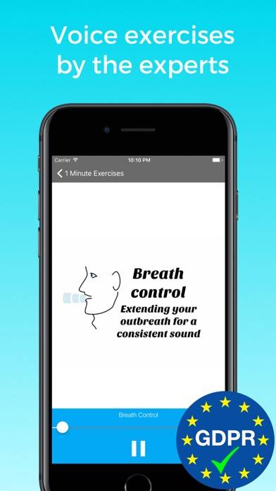 One Minute Voice WarmUp App-Screenshot #1