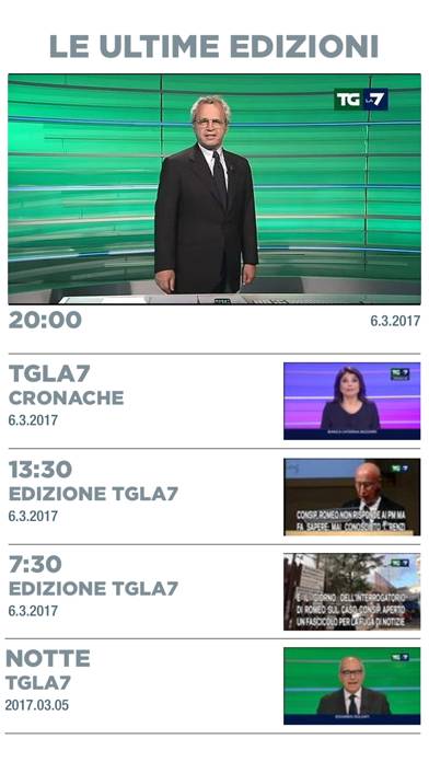 Tgla7 Schermata dell'app
