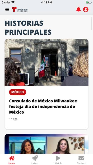 Telemundo Wisconsin Captura de pantalla de la aplicación