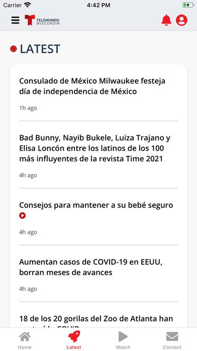 Telemundo Wisconsin captura de pantalla