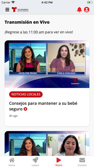 Telemundo Wisconsin Captura de pantalla de la aplicación