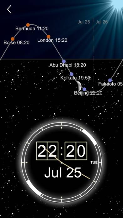 World Clock Schermata dell'app