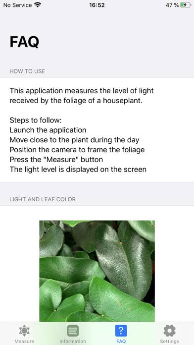 Plant Light Meter Captura de pantalla de la aplicación #4