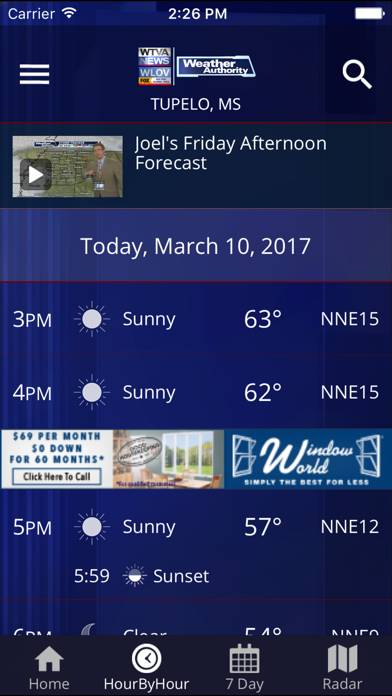 WTVA Weather App screenshot