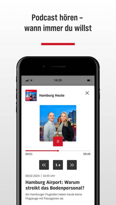 NDR Hamburg App-Screenshot