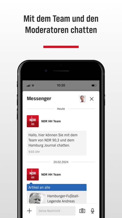 NDR Hamburg App-Screenshot