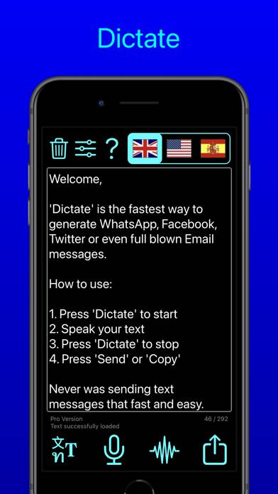 Dictate Pro App screenshot