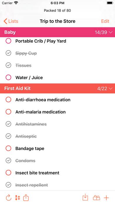 ToPack: Trip Packing Checklist App-Screenshot #2