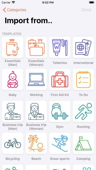 ToPack: Trip Packing Checklist Скриншот приложения #3