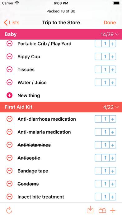 ToPack: Trip Packing Checklist Скриншот приложения #5