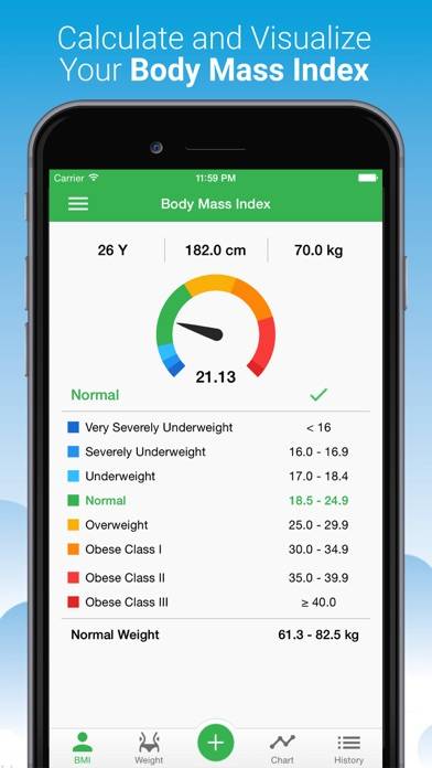 BMI Calculator- Weight Tracker Captura de pantalla de la aplicación #1