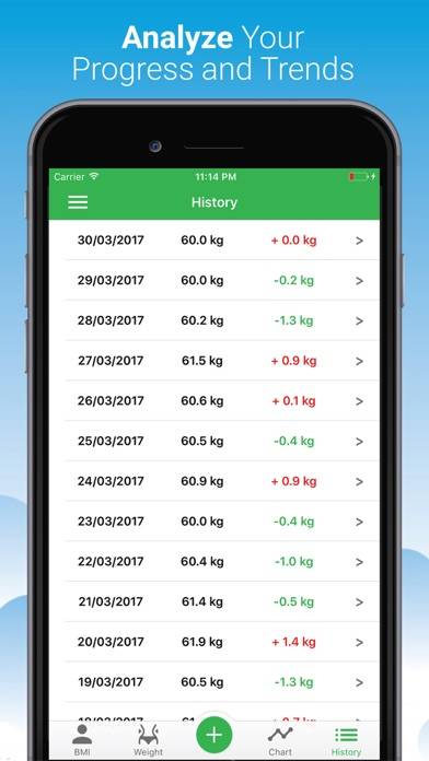 BMI Calculator- Weight Tracker Captura de pantalla de la aplicación #3