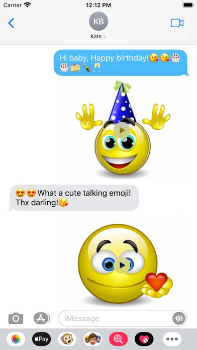 Talking Emoji Pro for Texting Capture d'écran de l'application #1