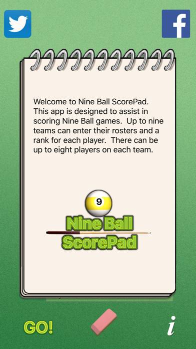 Nine Ball ScorePad App screenshot #2