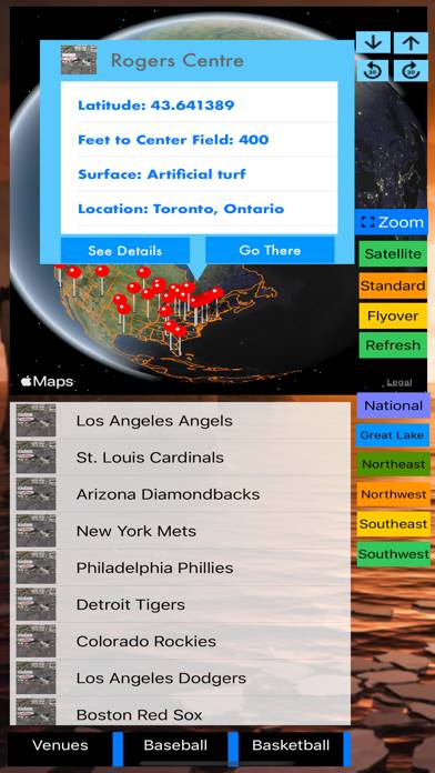 Sport Stadiums Pro App screenshot #2